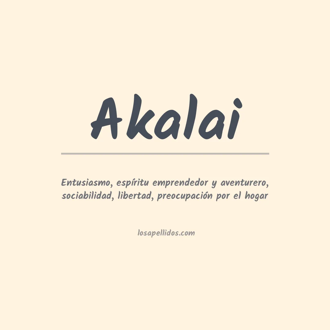Apellido Akalai