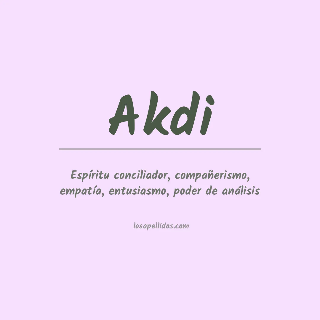 Apellido Akdi