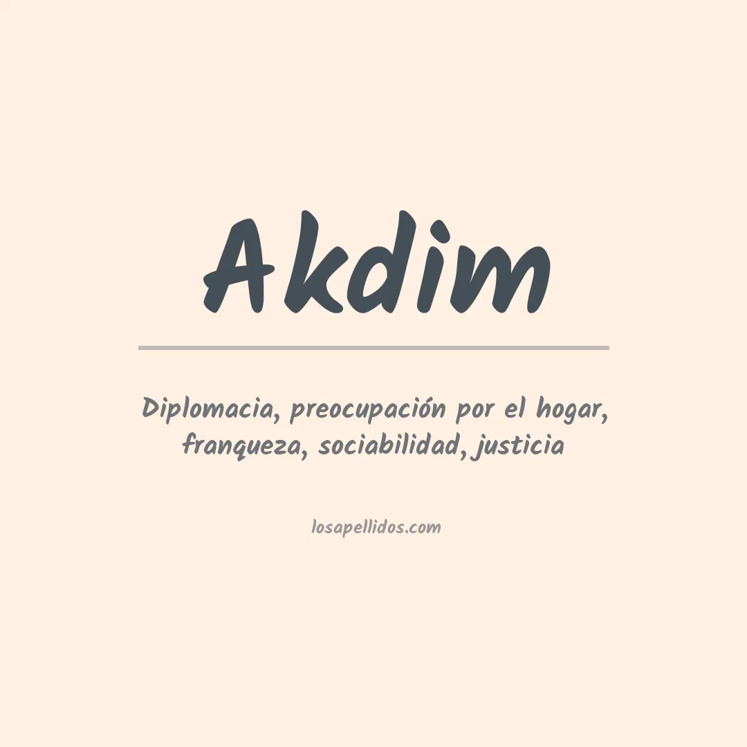 Apellido Akdim