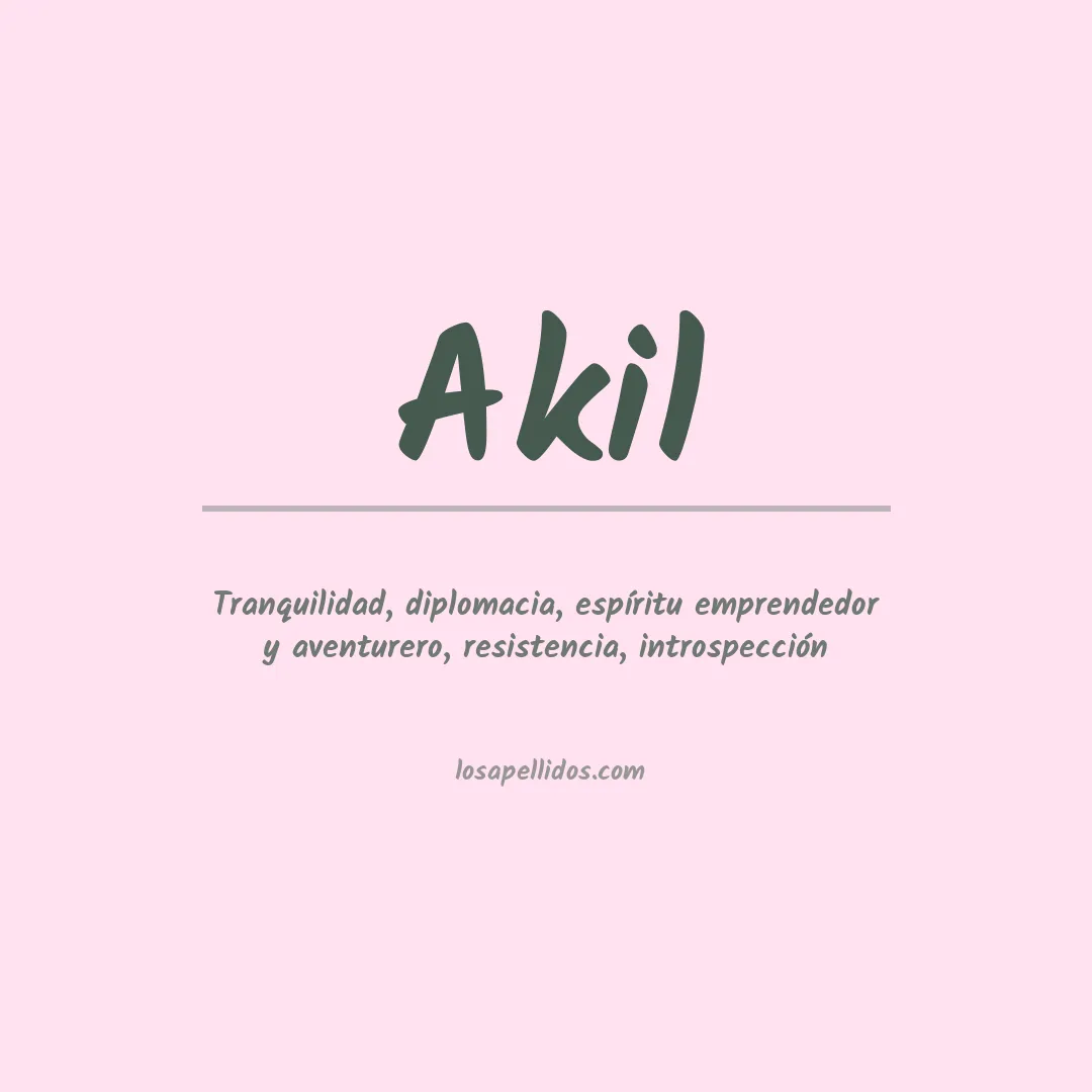 Apellido Akil