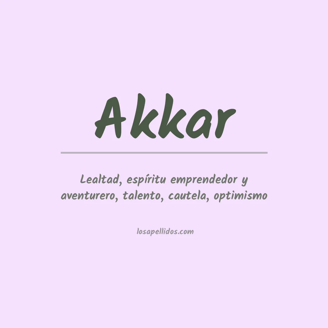 Apellido Akkar