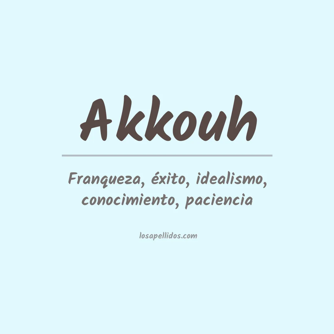 Apellido Akkouh