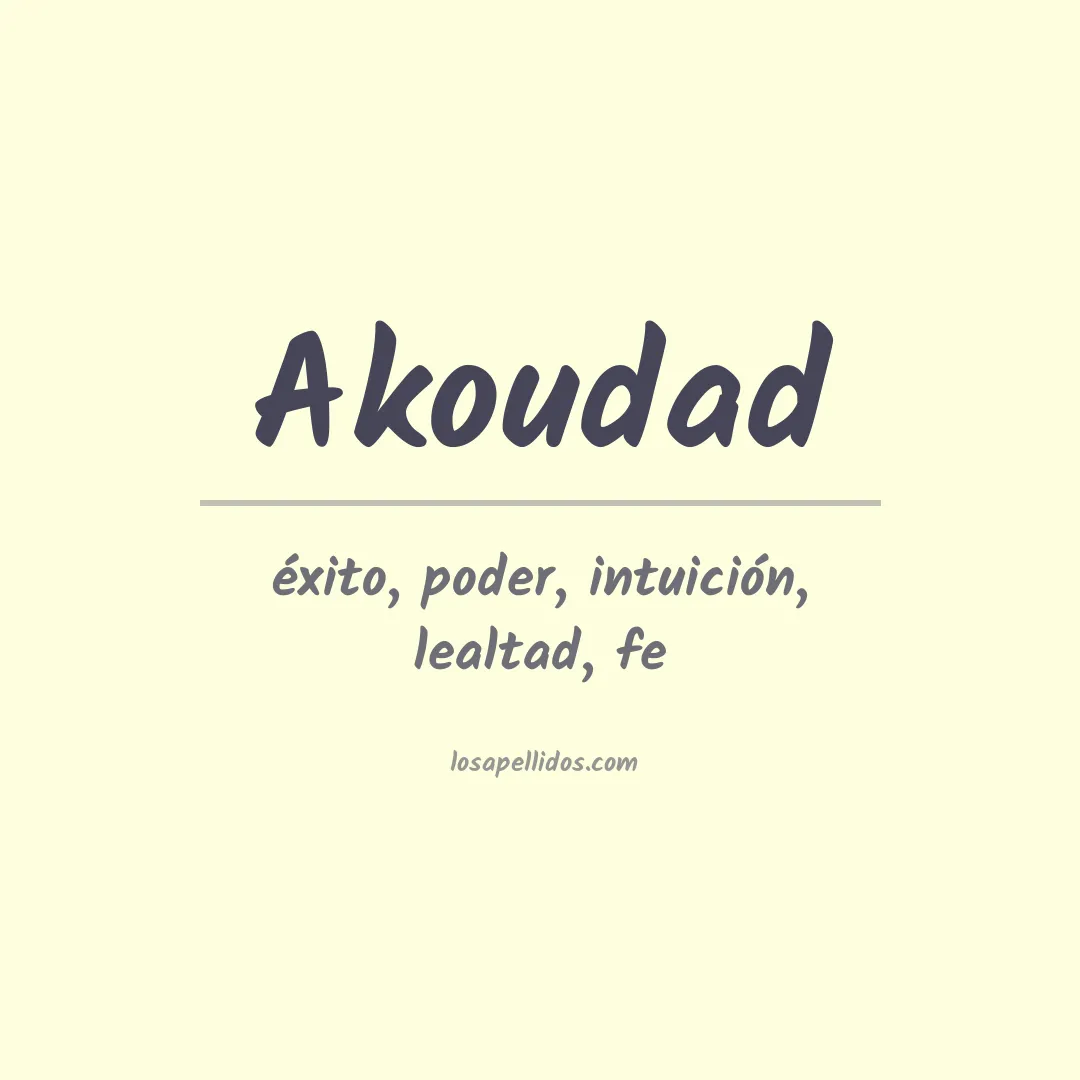 Apellido Akoudad