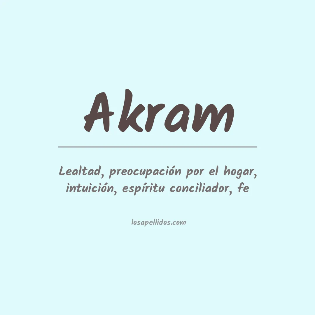 Apellido Akram