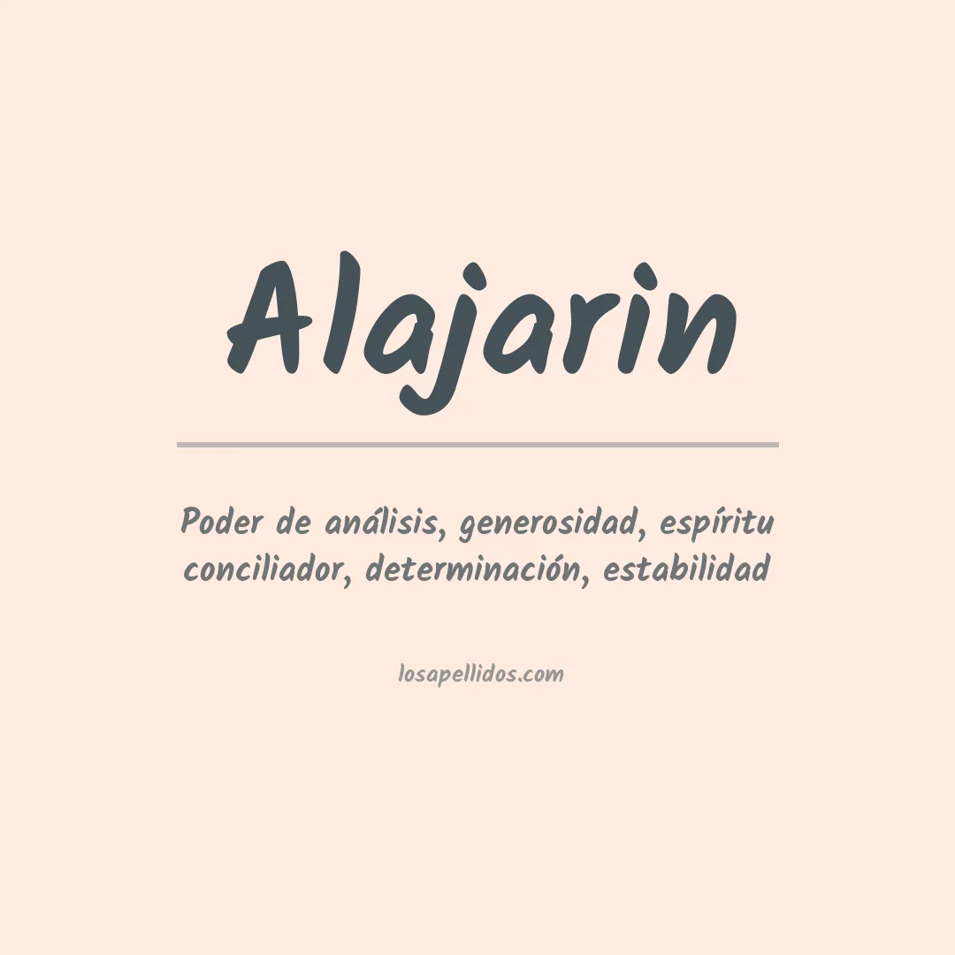 Apellido Alajarin
