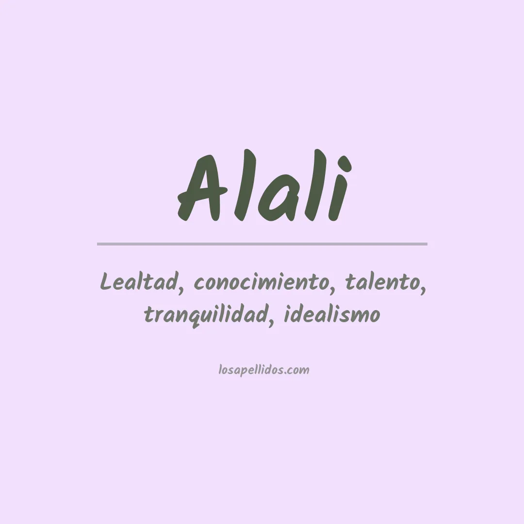 Apellido Alali