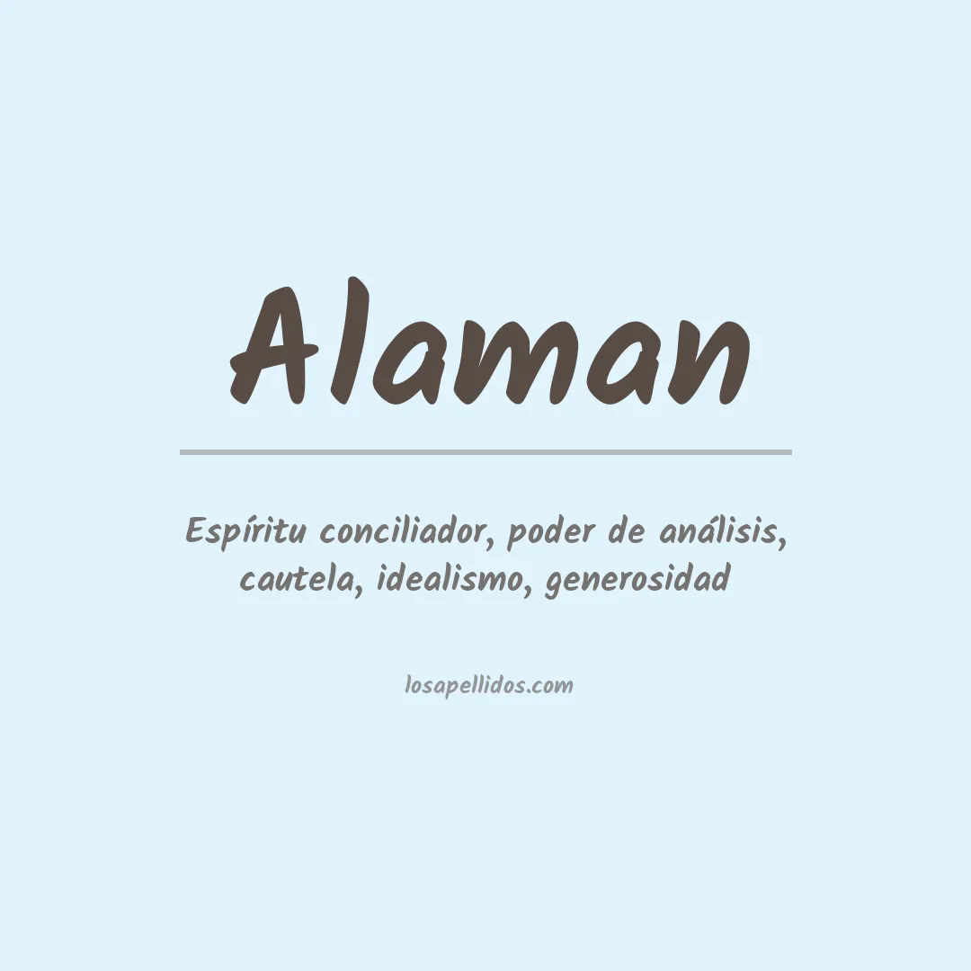 Apellido Alaman