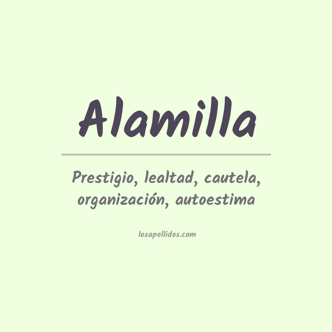 Apellido Alamilla