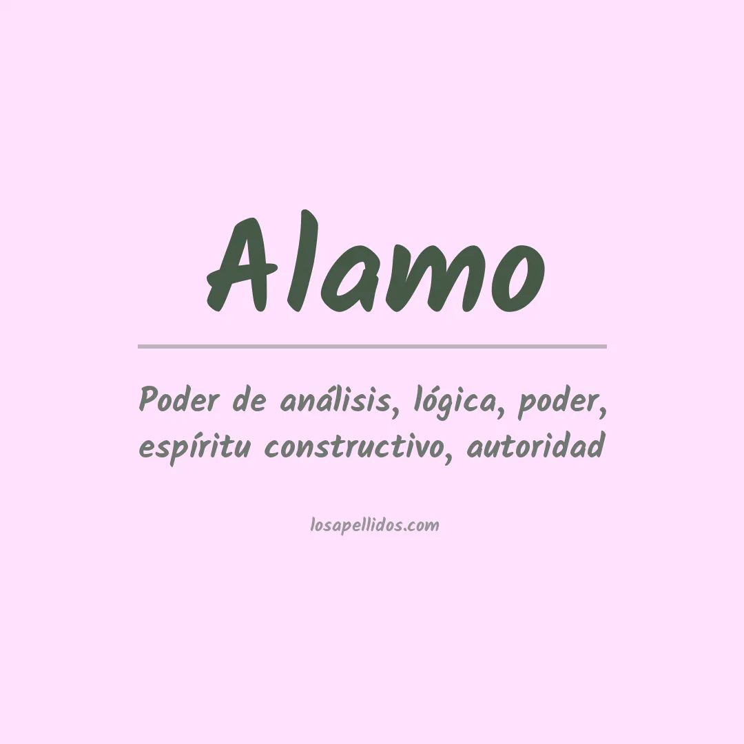 Apellido Álamo