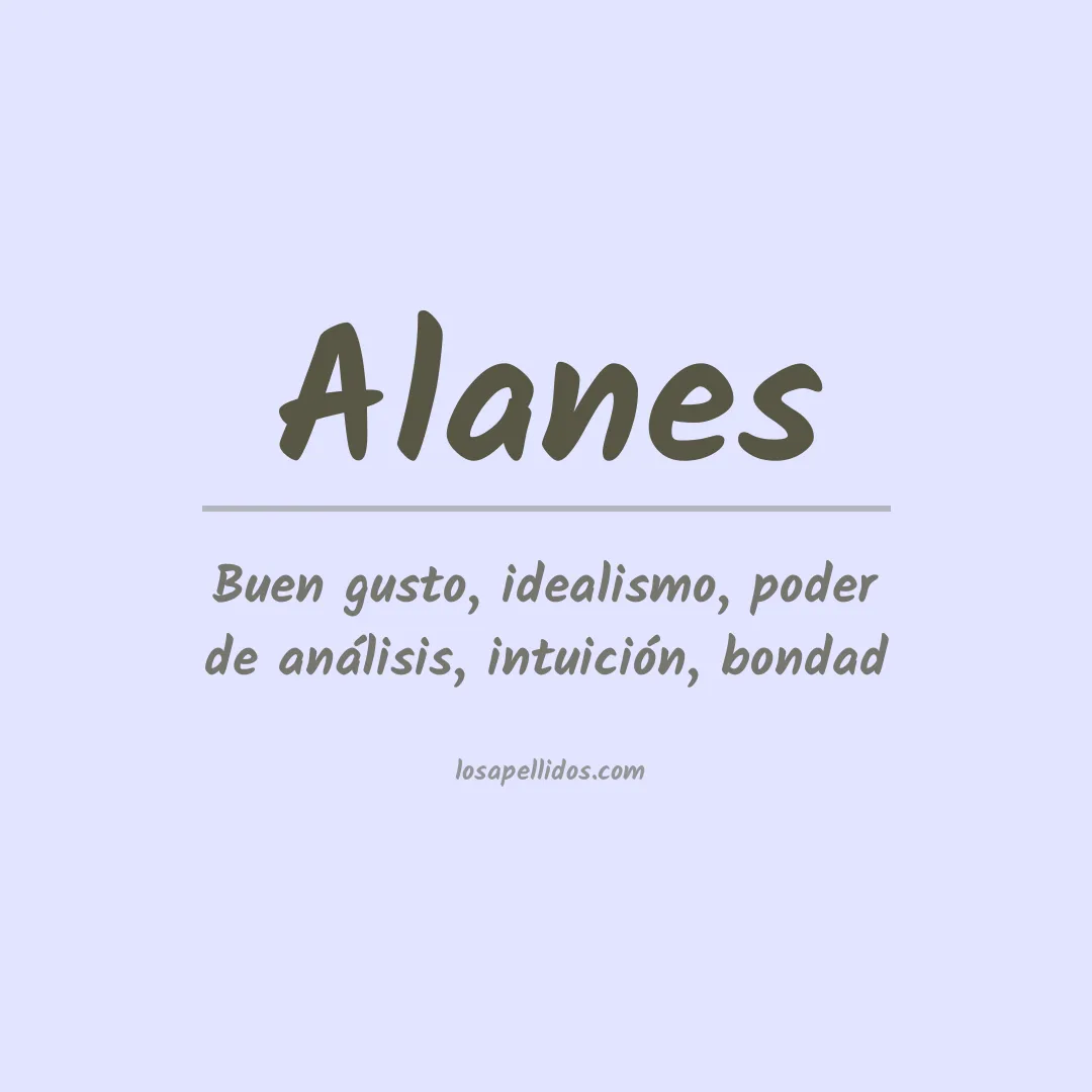 Apellido Alanes