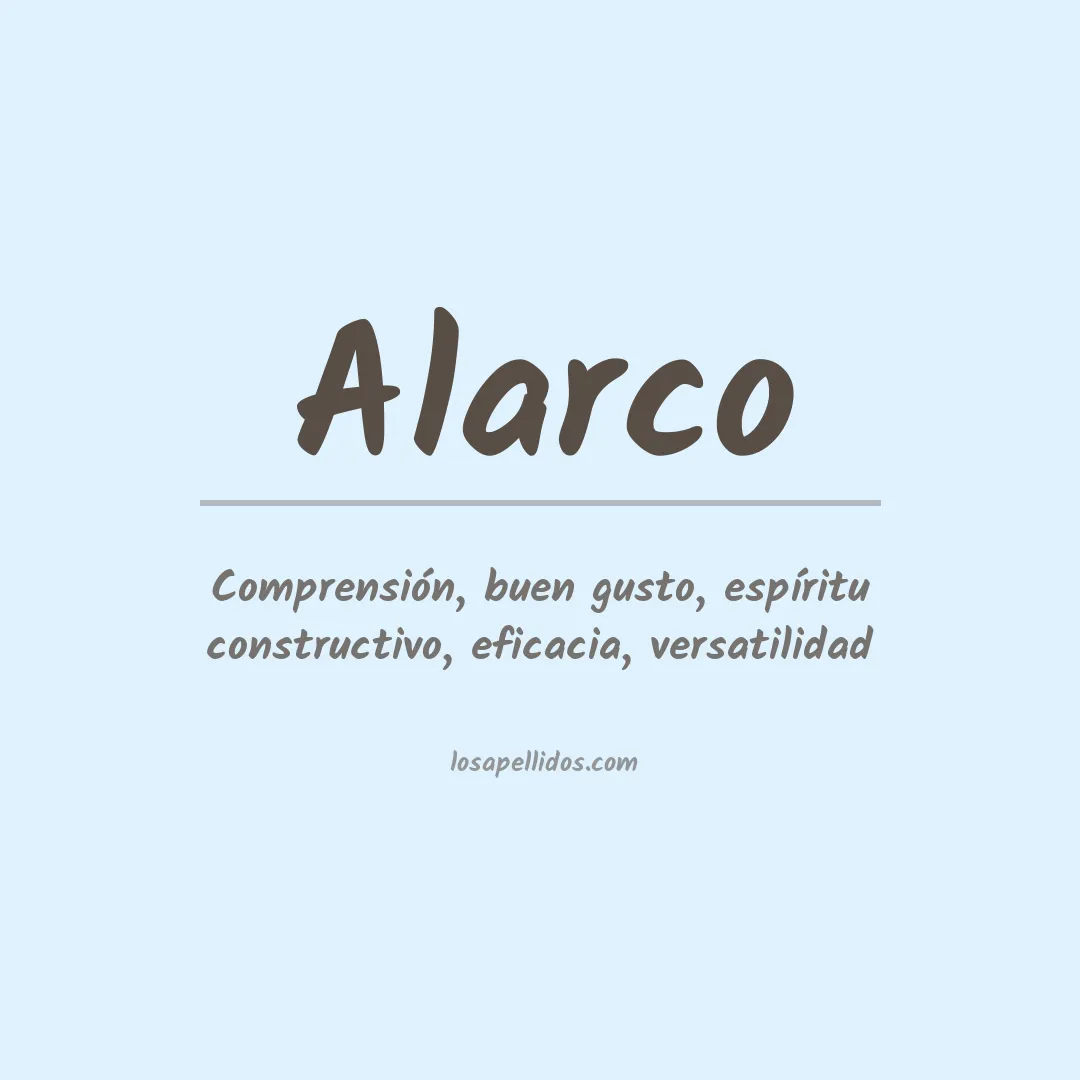 Apellido Alarco