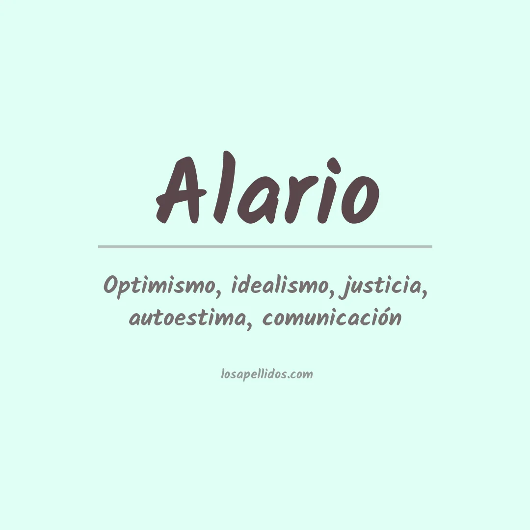 Apellido Alario