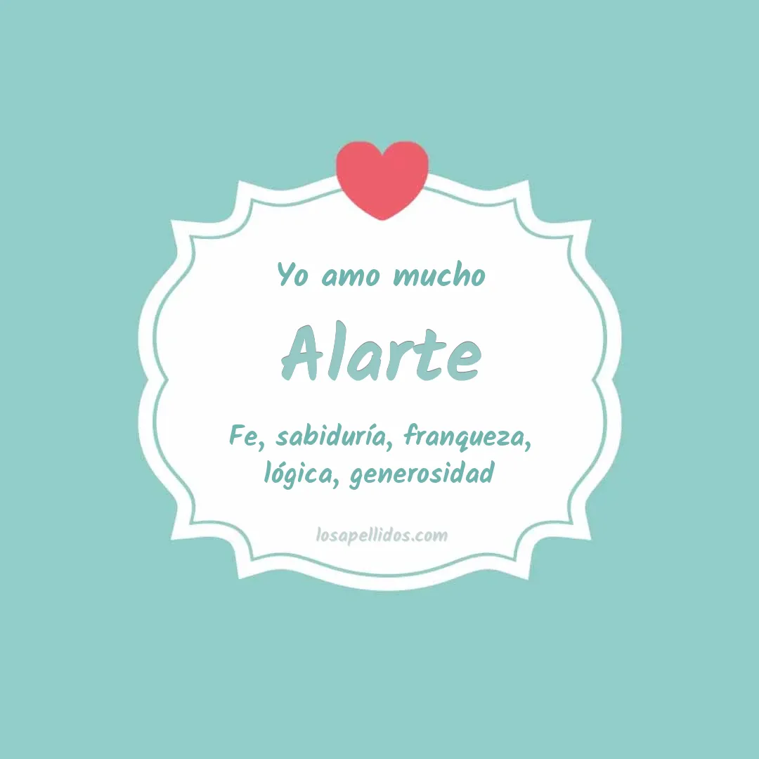 Yo amo mucho Alarte