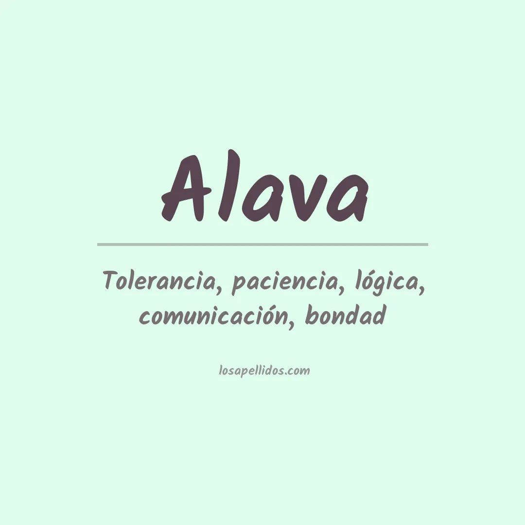 Apellido Álava