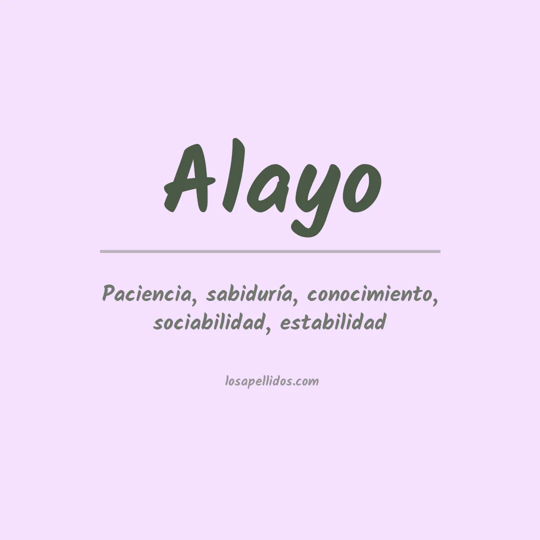 Apellido Alayo