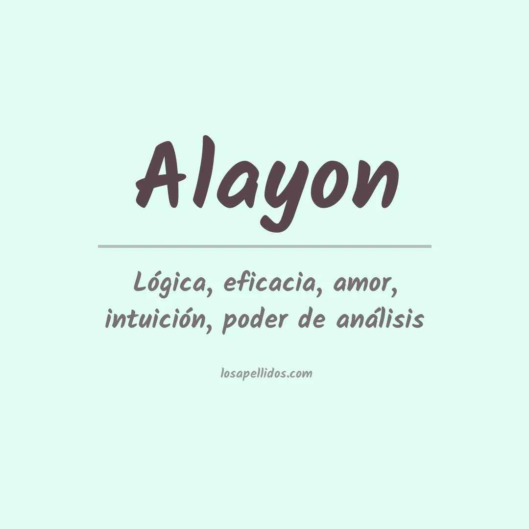 Apellido Alayon