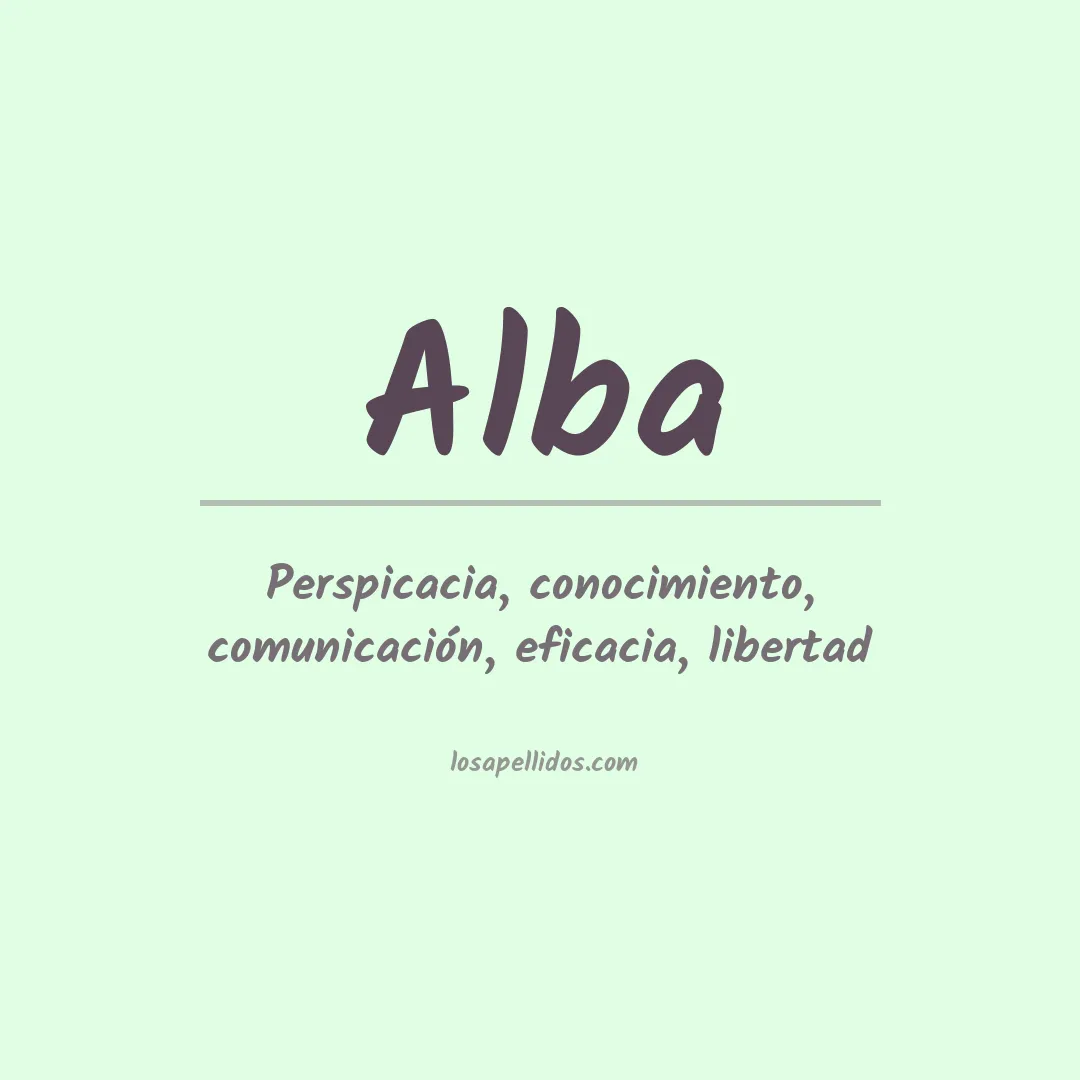 Apellido Alba