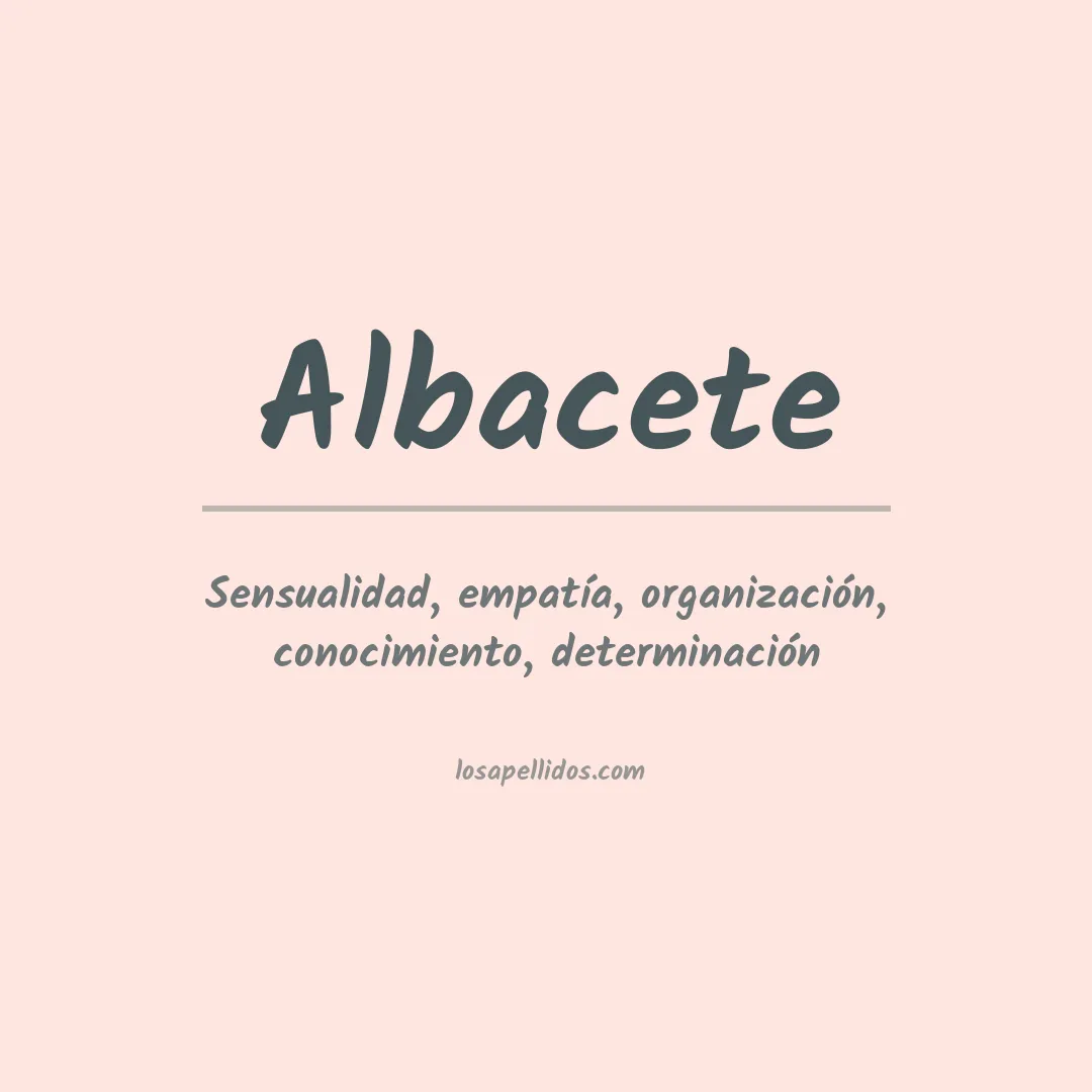 Apellido Albacete