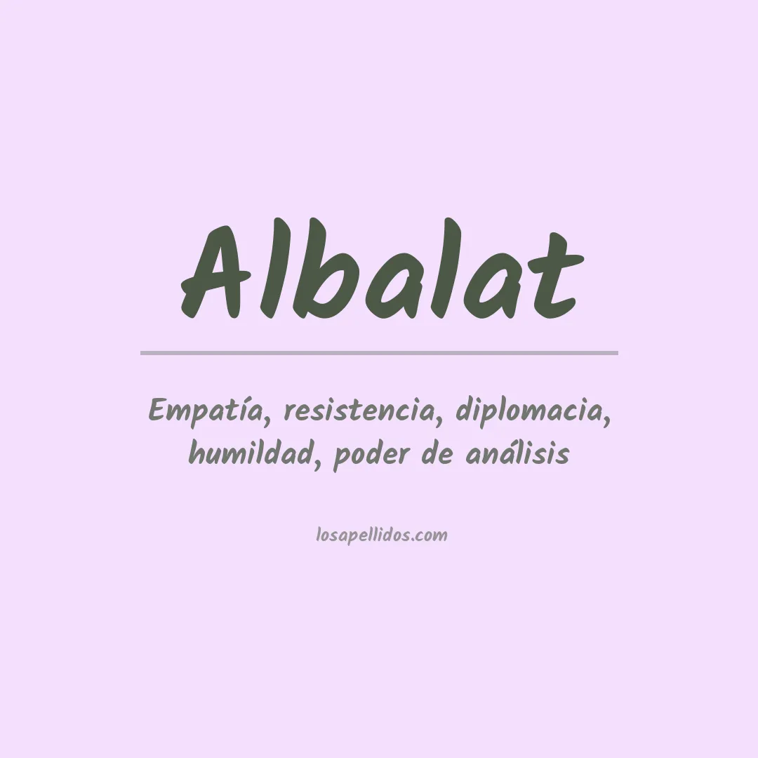 Apellido Albalat