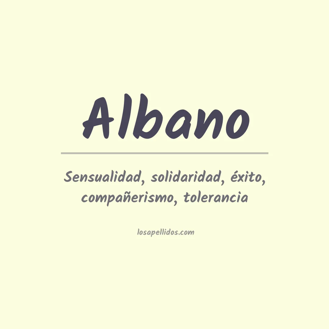 Apellido Albano