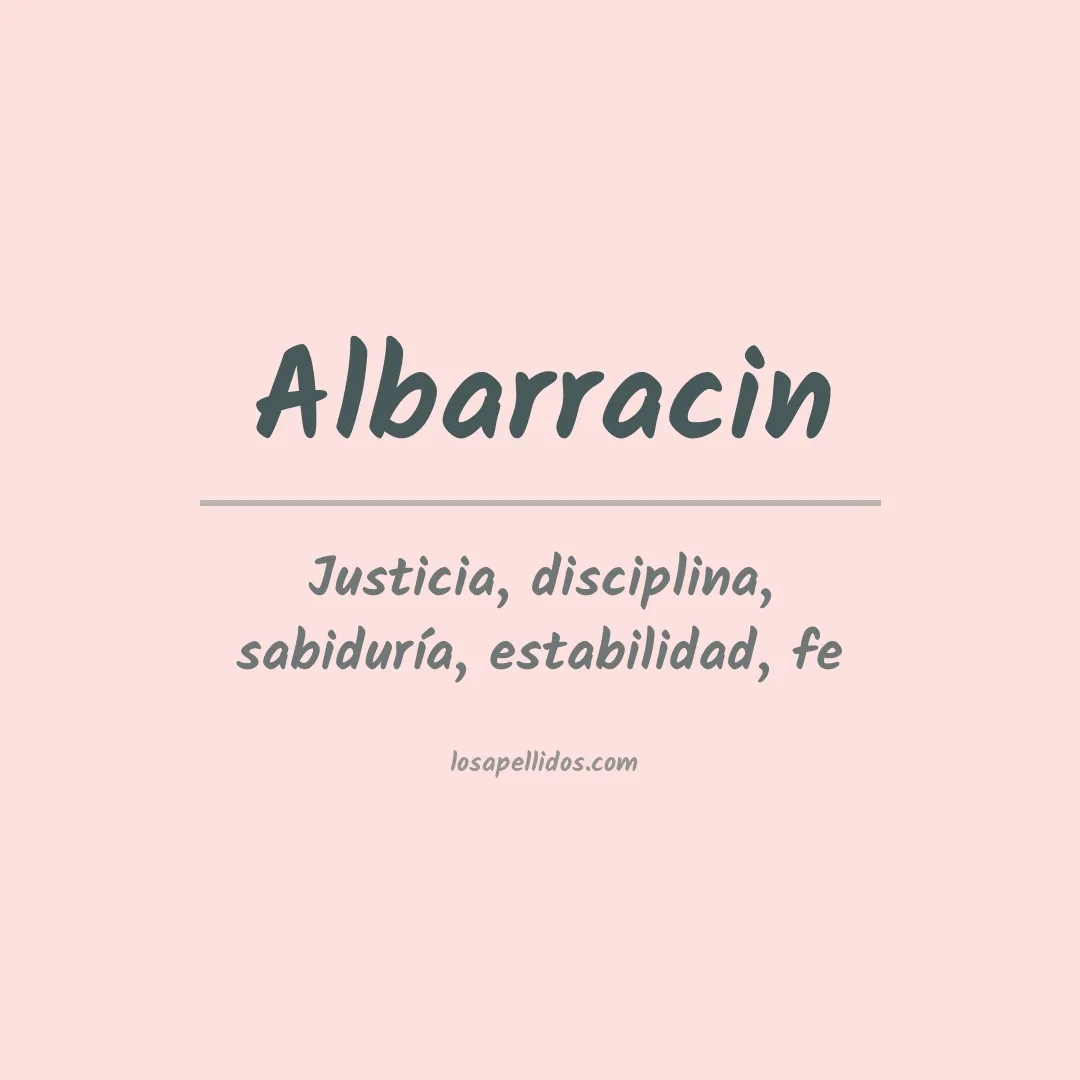 Apellido Albarracín