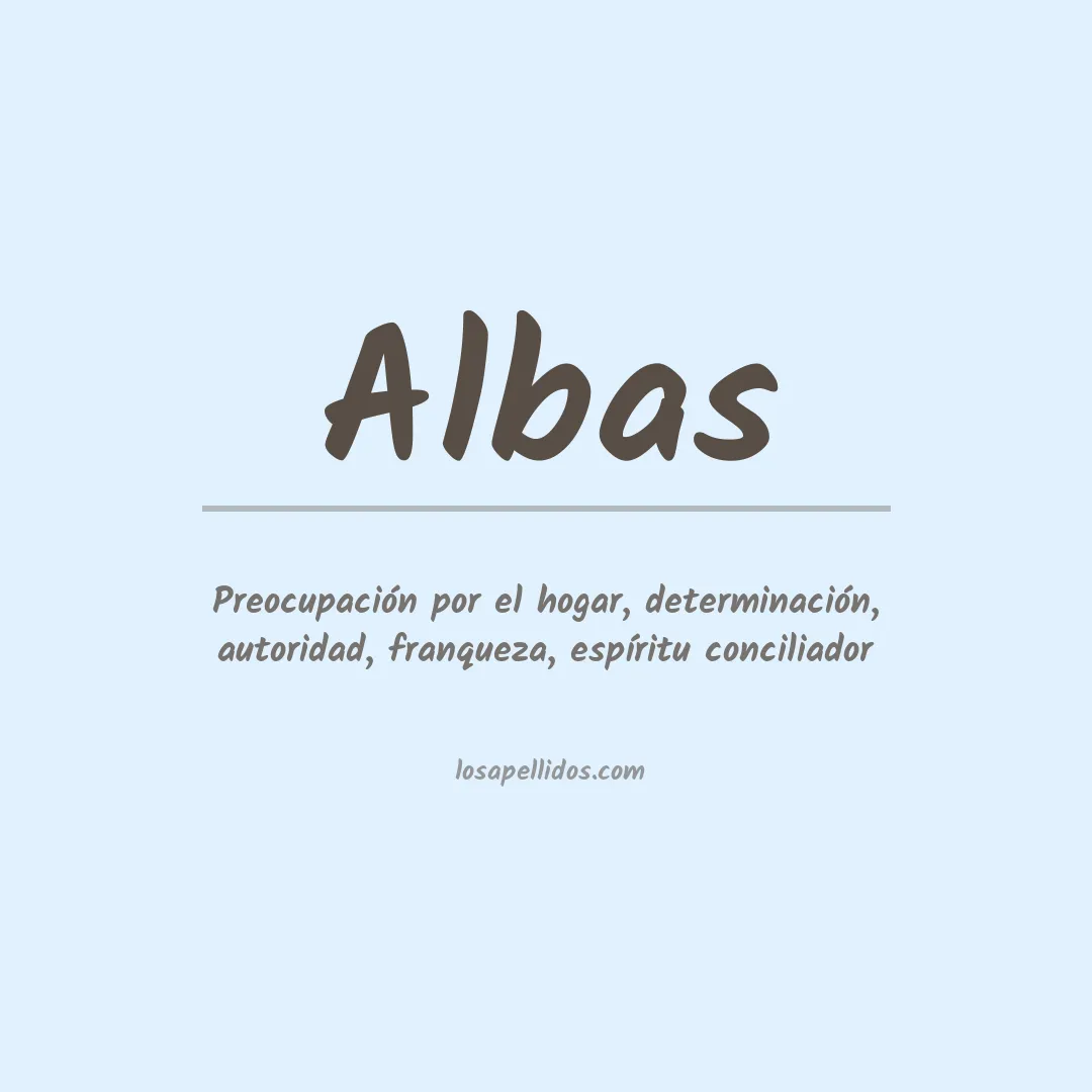Apellido Albas