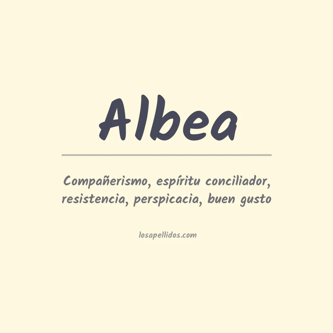 Apellido Albea
