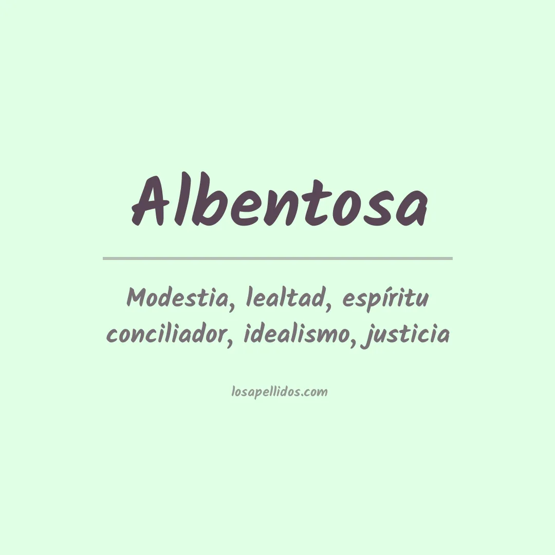 Apellido Albentosa
