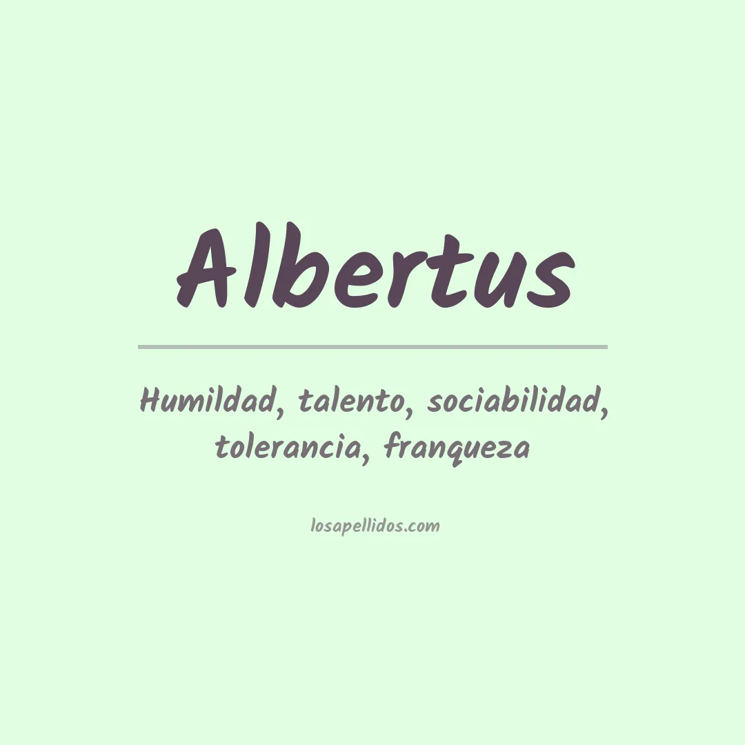 Apellido Albertus
