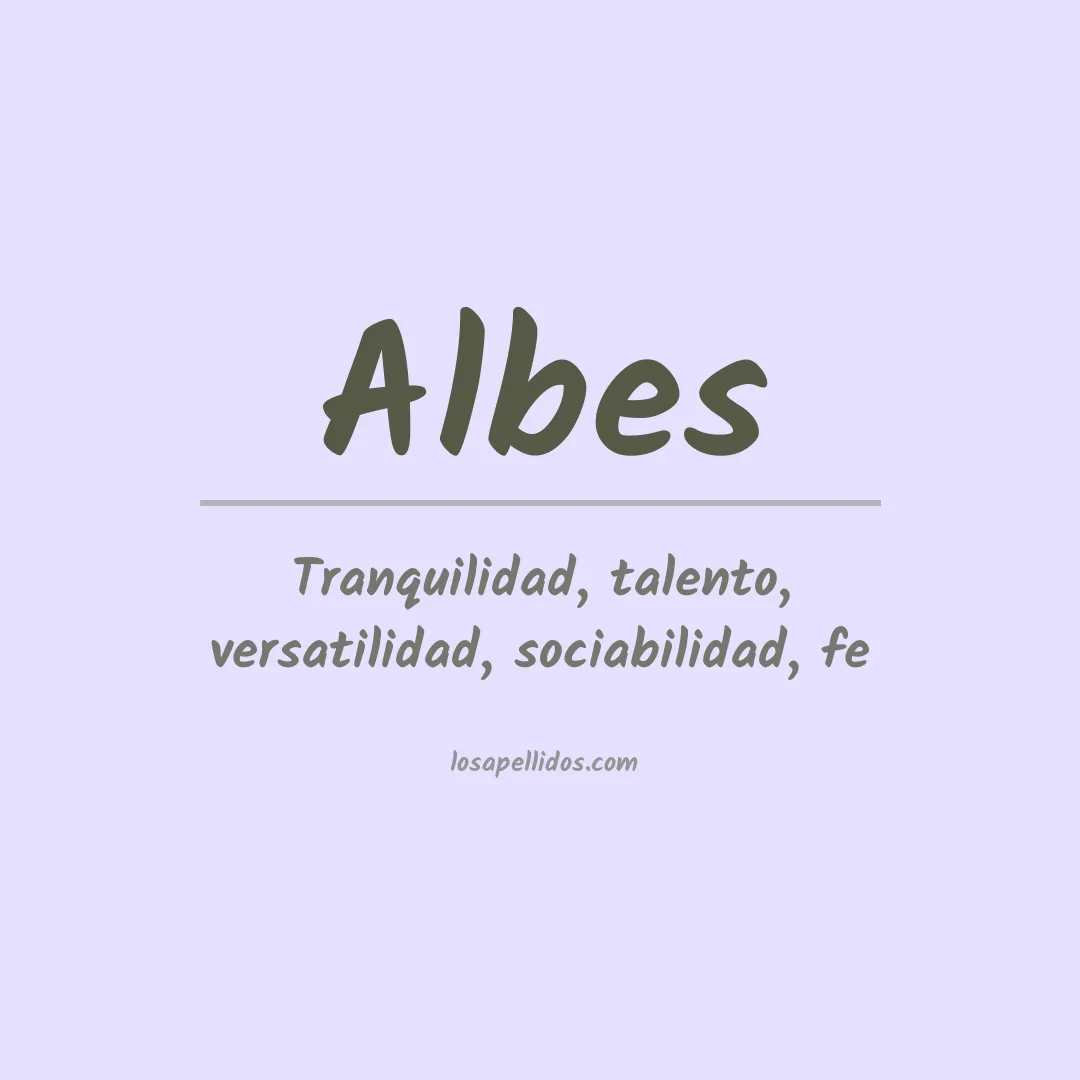 Apellido Albes
