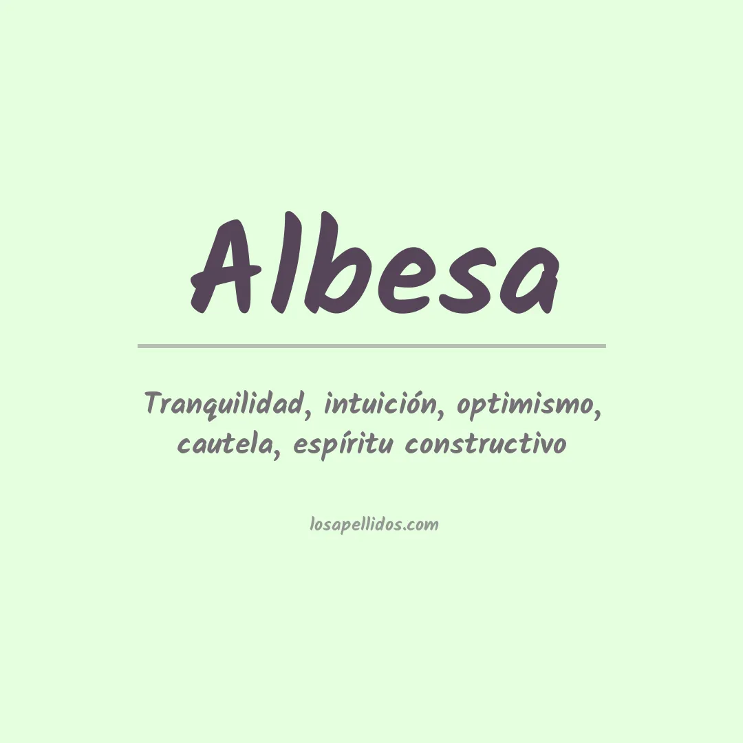 Apellido Albesa