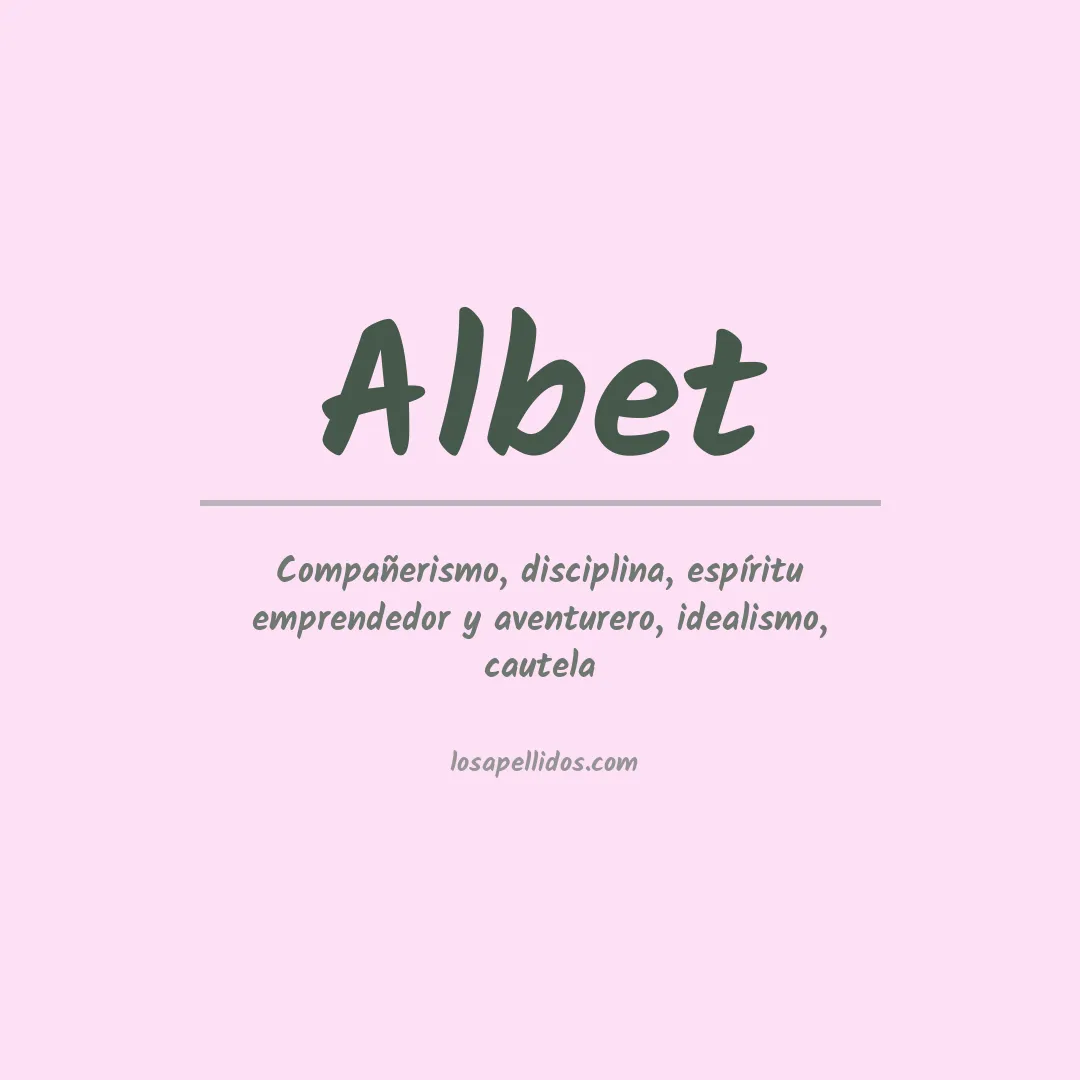 Apellido Albet