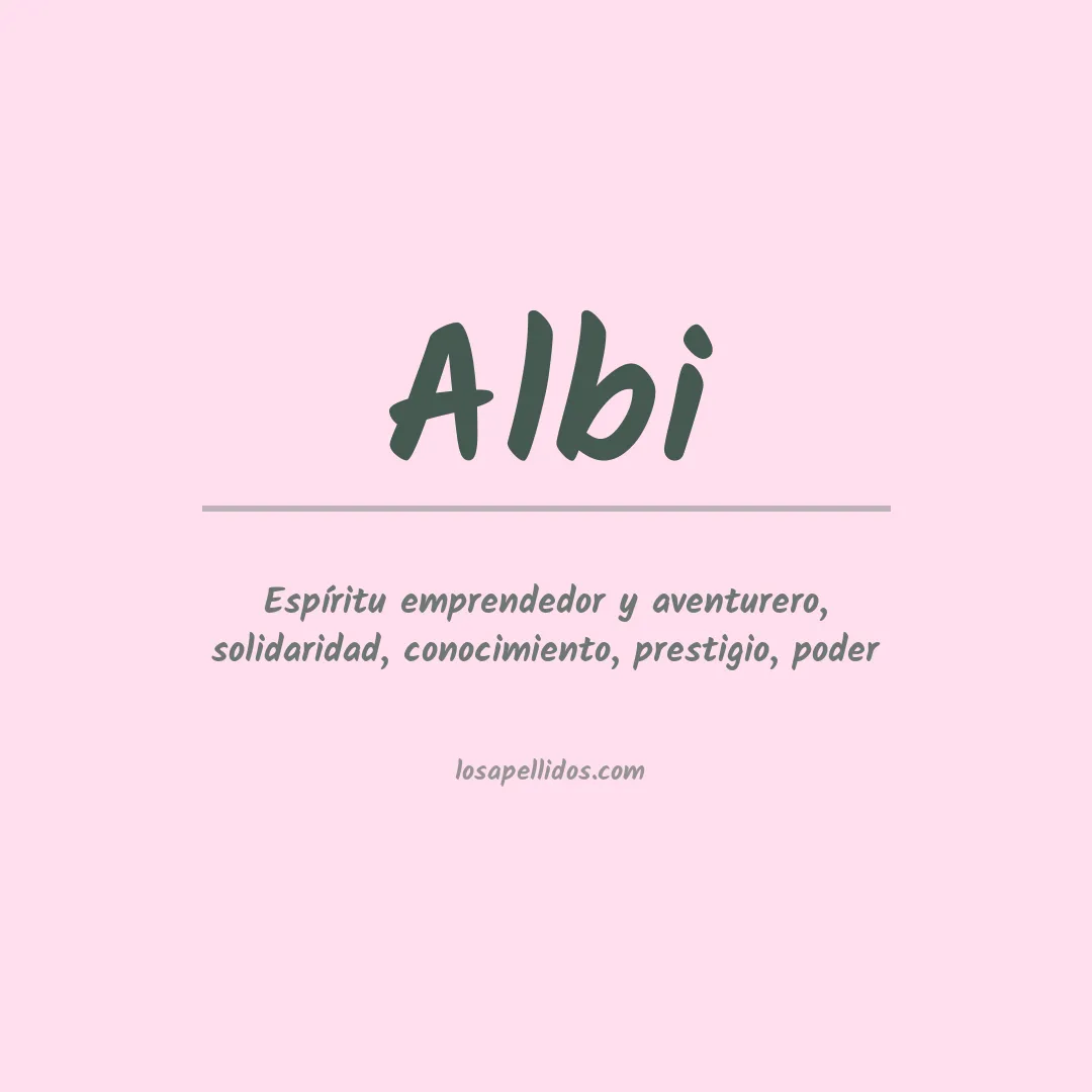 Apellido Albi