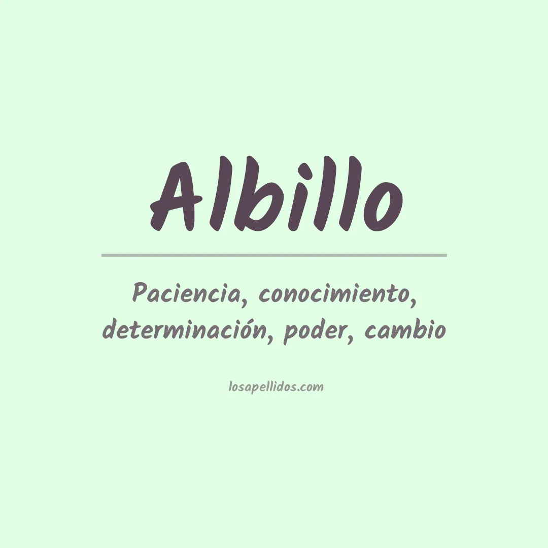 Apellido Albillo