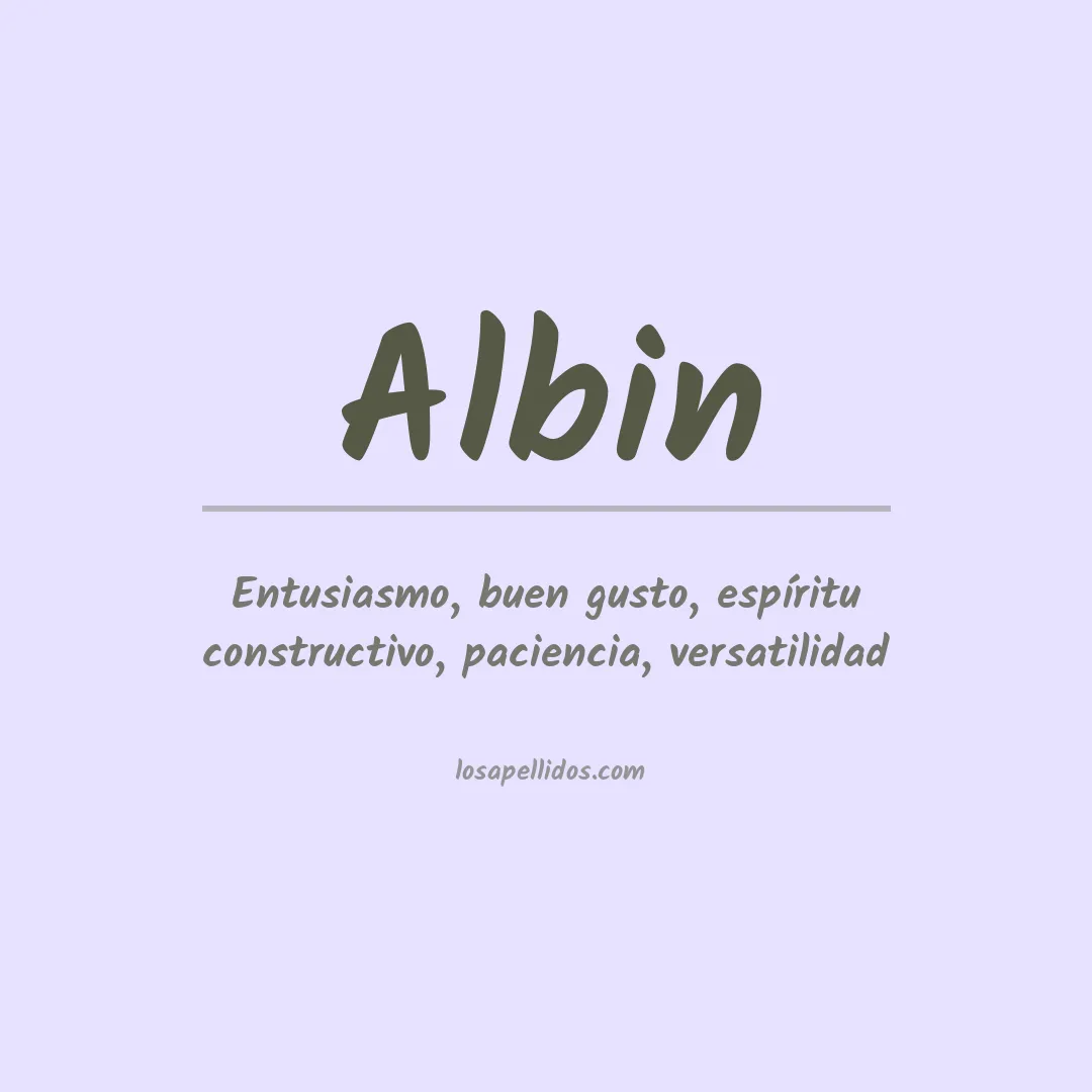 Apellido Albin