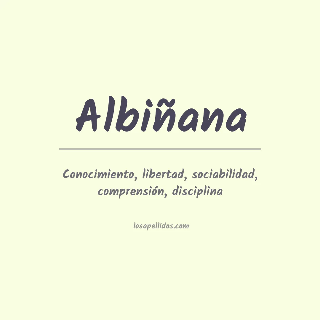 Apellido Albiñana