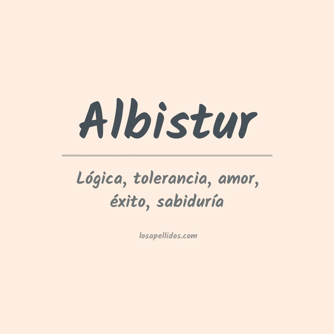 Apellido Albistur