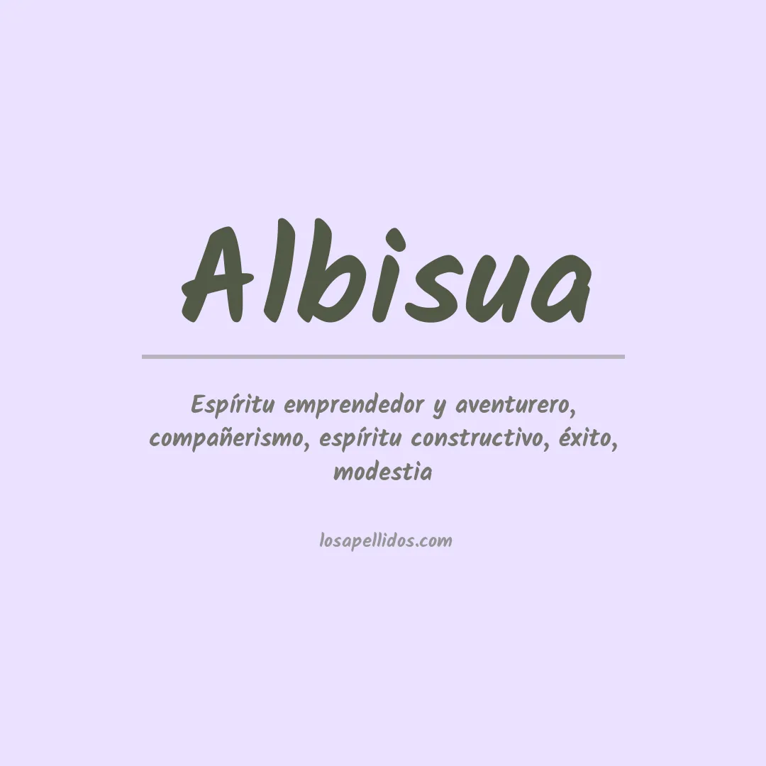Apellido Albisua