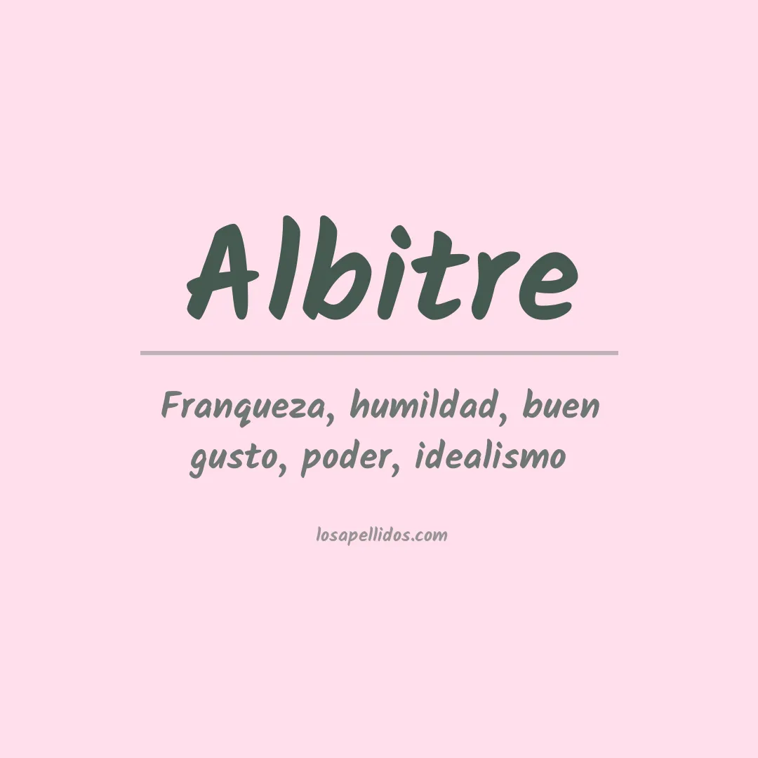 Apellido Albitre
