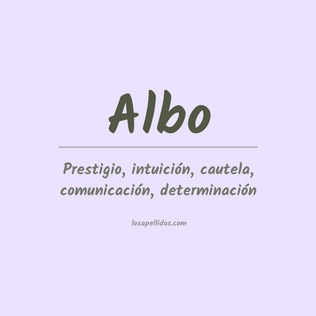 Apellido Albo