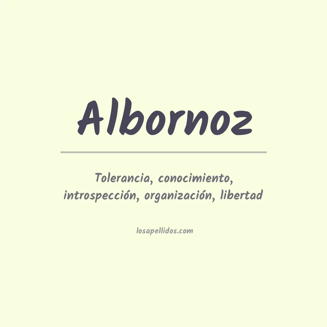 Apellido Albornoz