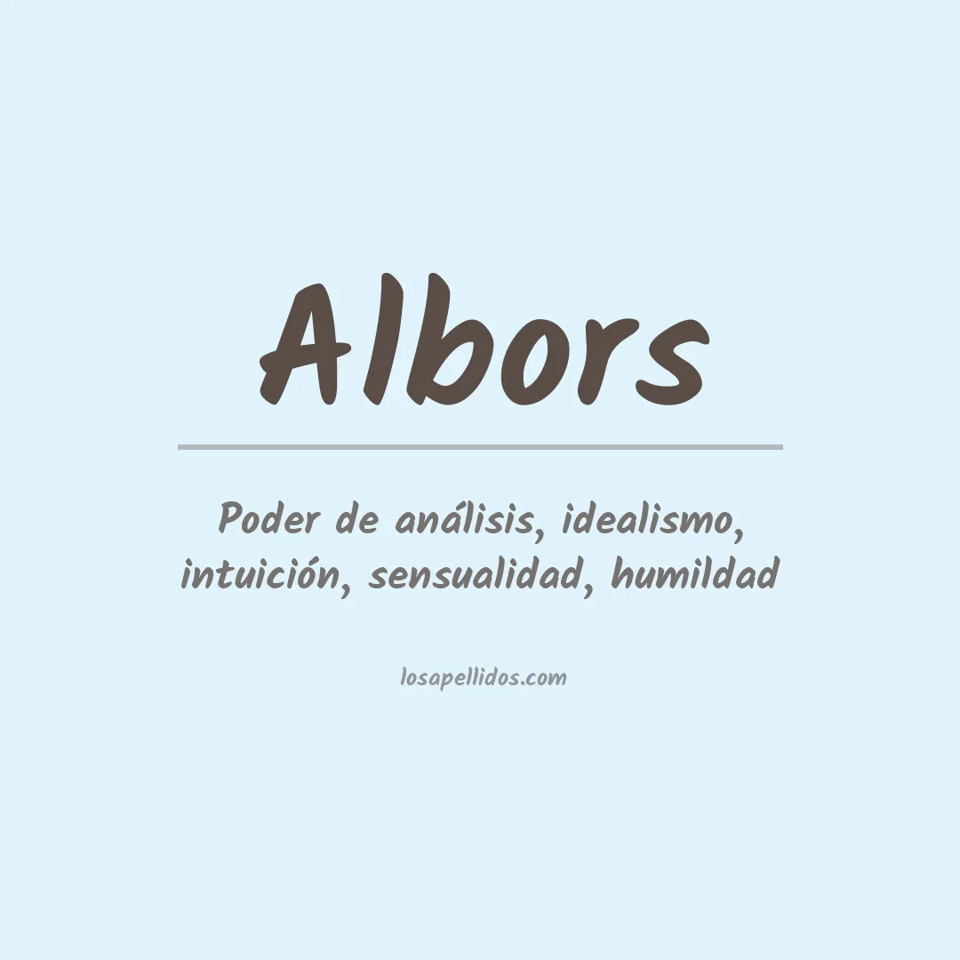 Apellido Albors