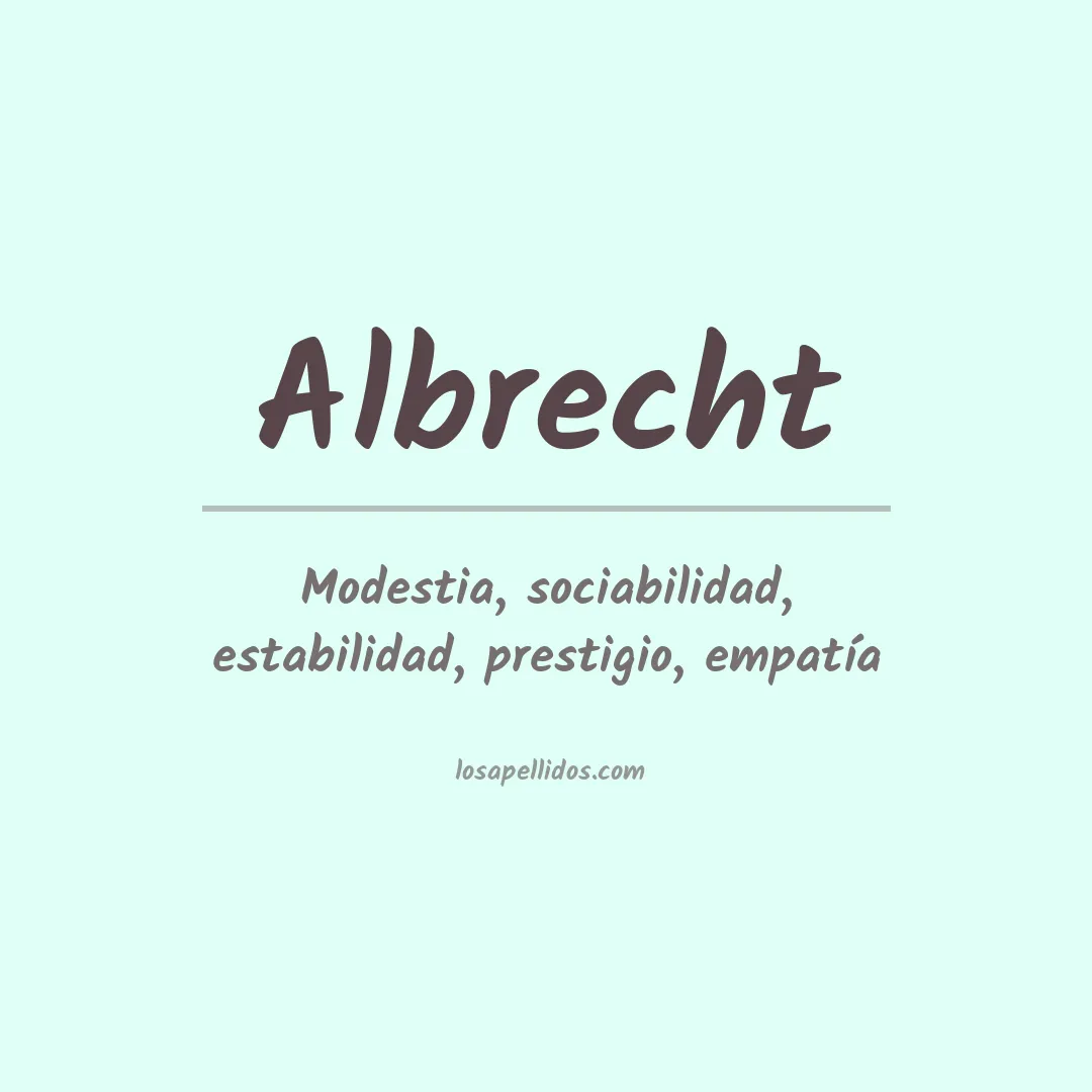 Apellido Albrecht