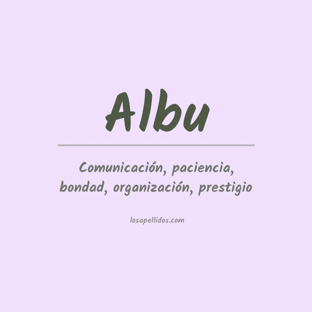 Apellido Albu