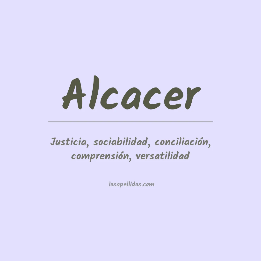 Apellido Alcacer
