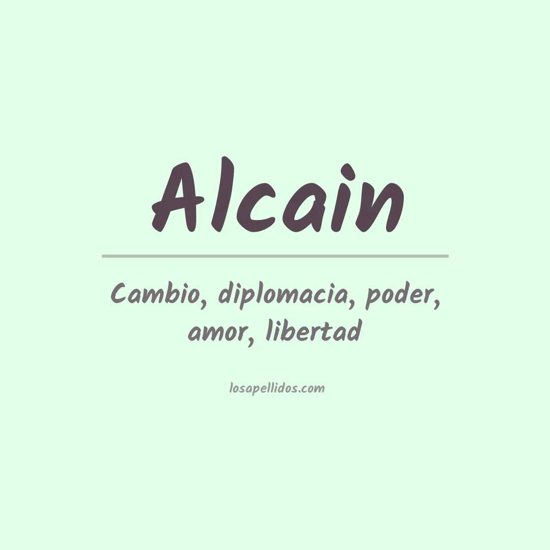 Apellido Alcain