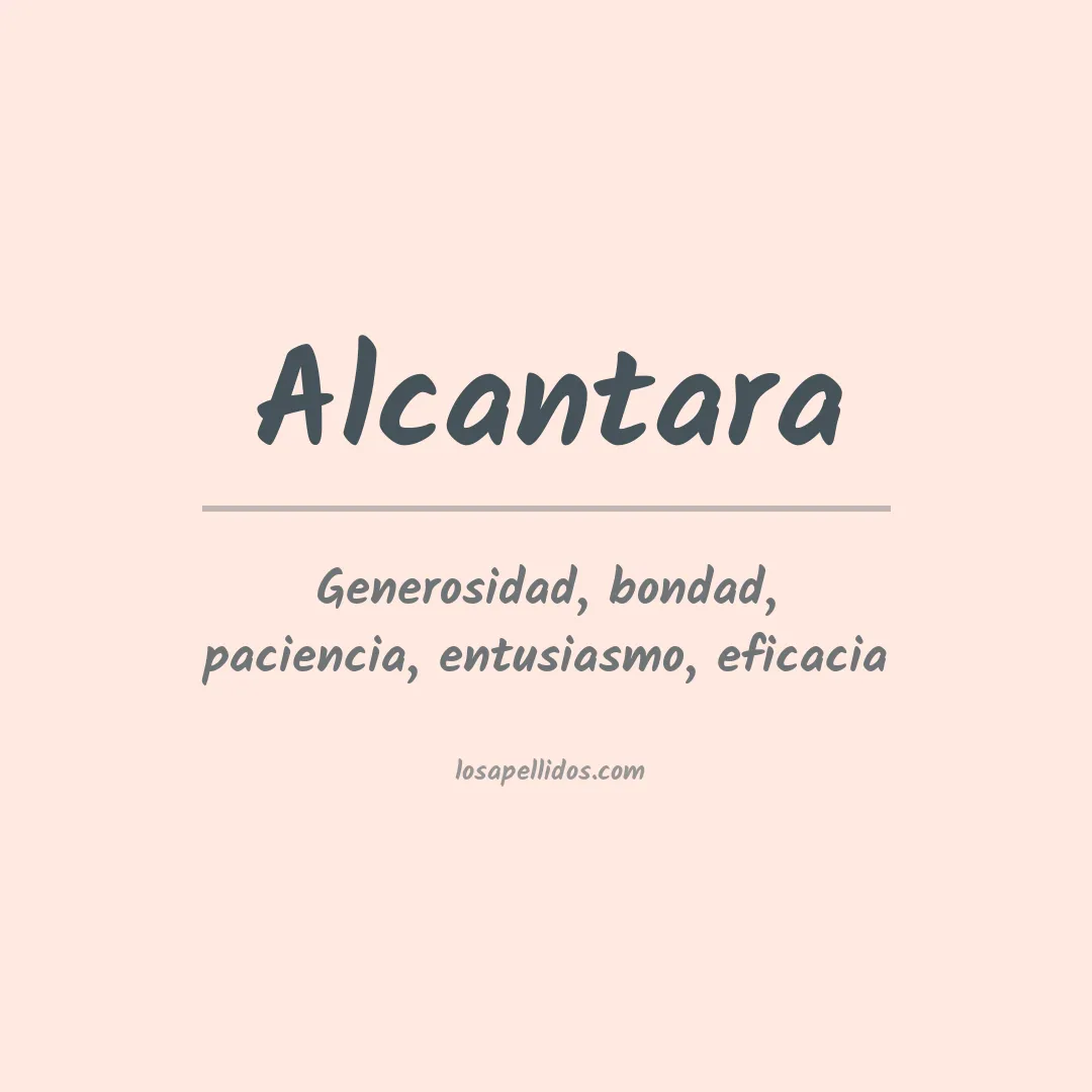 Apellido Alcantara