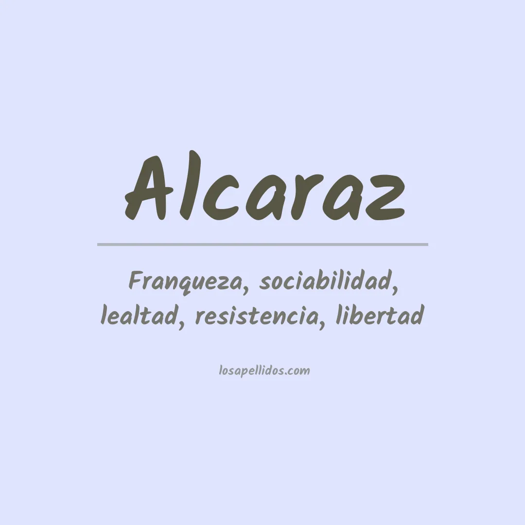 Apellido Alcaraz