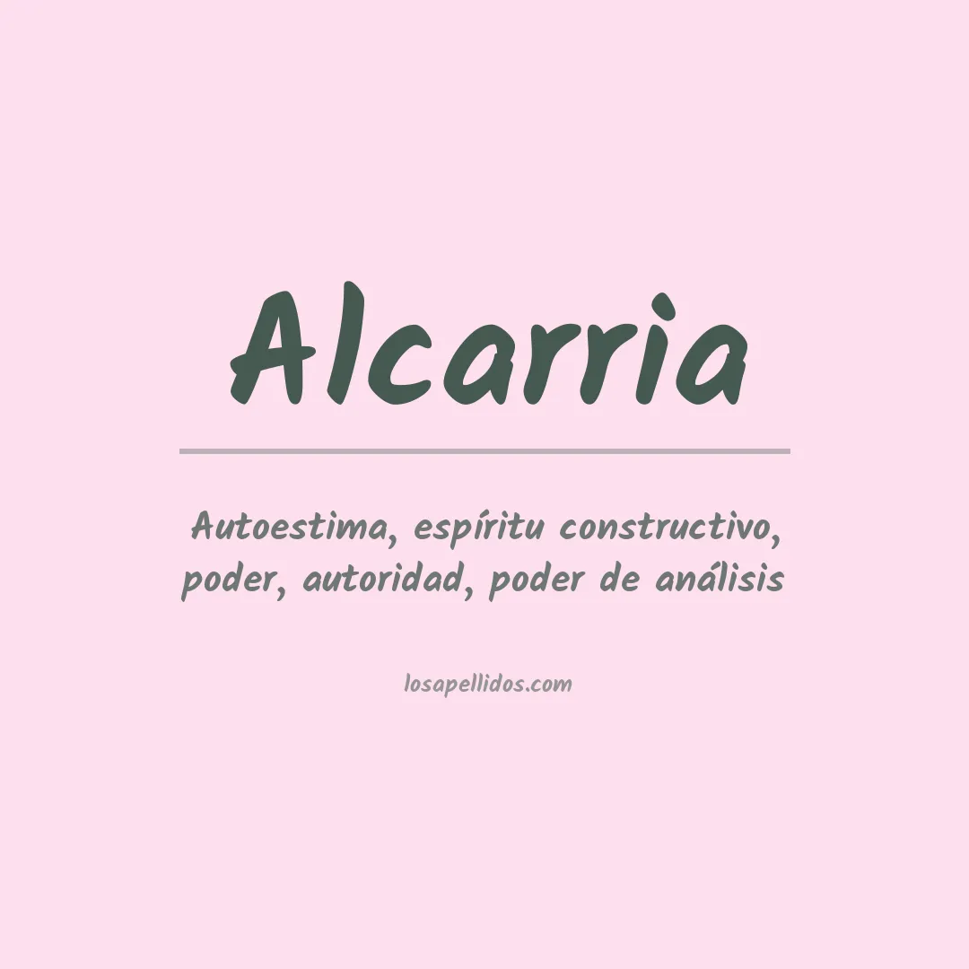 Apellido Alcarria