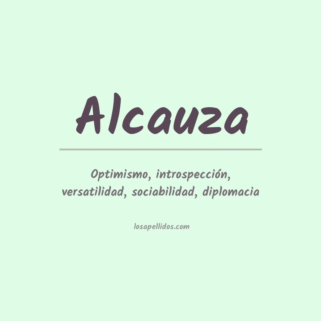 Significado del Apellido Alcauza